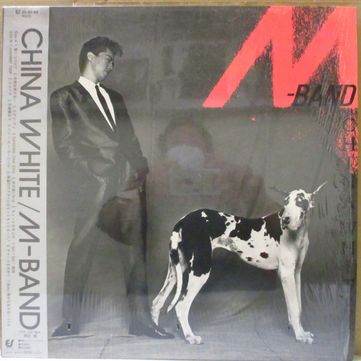 M-BAND (エム・バンド) - China White (Japan オリジナル LP+帯, インサート) '83年2ndアルバム