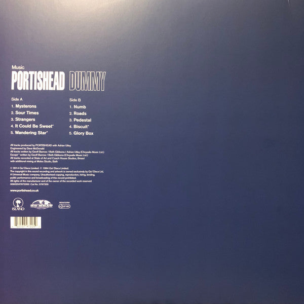 PORTISHEAD (ポーティスヘッド) - Dummy (UK-EU 限定再発180グラム重量 LP-見開きジャケ/NEW) '94年1stアルバム