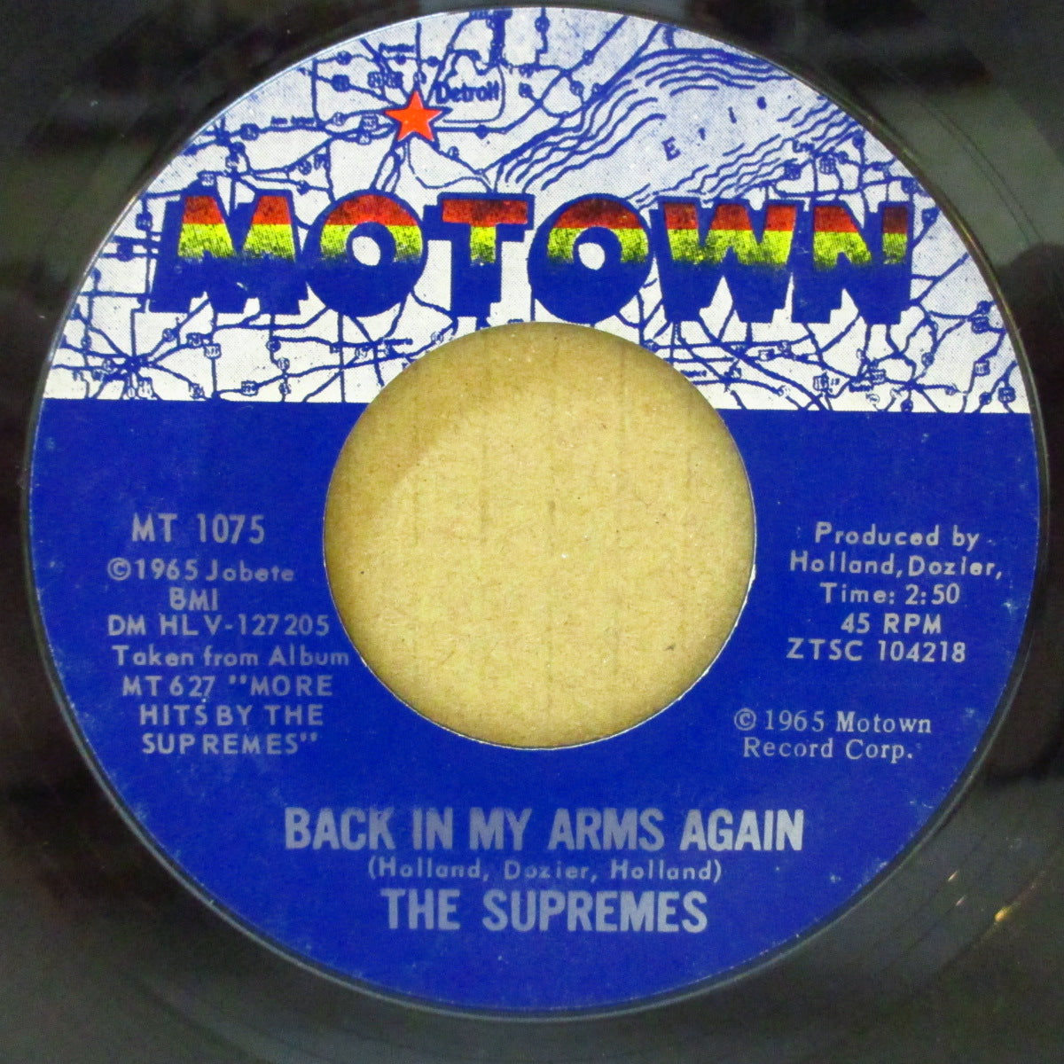 SUPREMES (ザ・スプリームス) - Back In My Arms Again (US '65 オリジナル7インチ/スチレン盤)