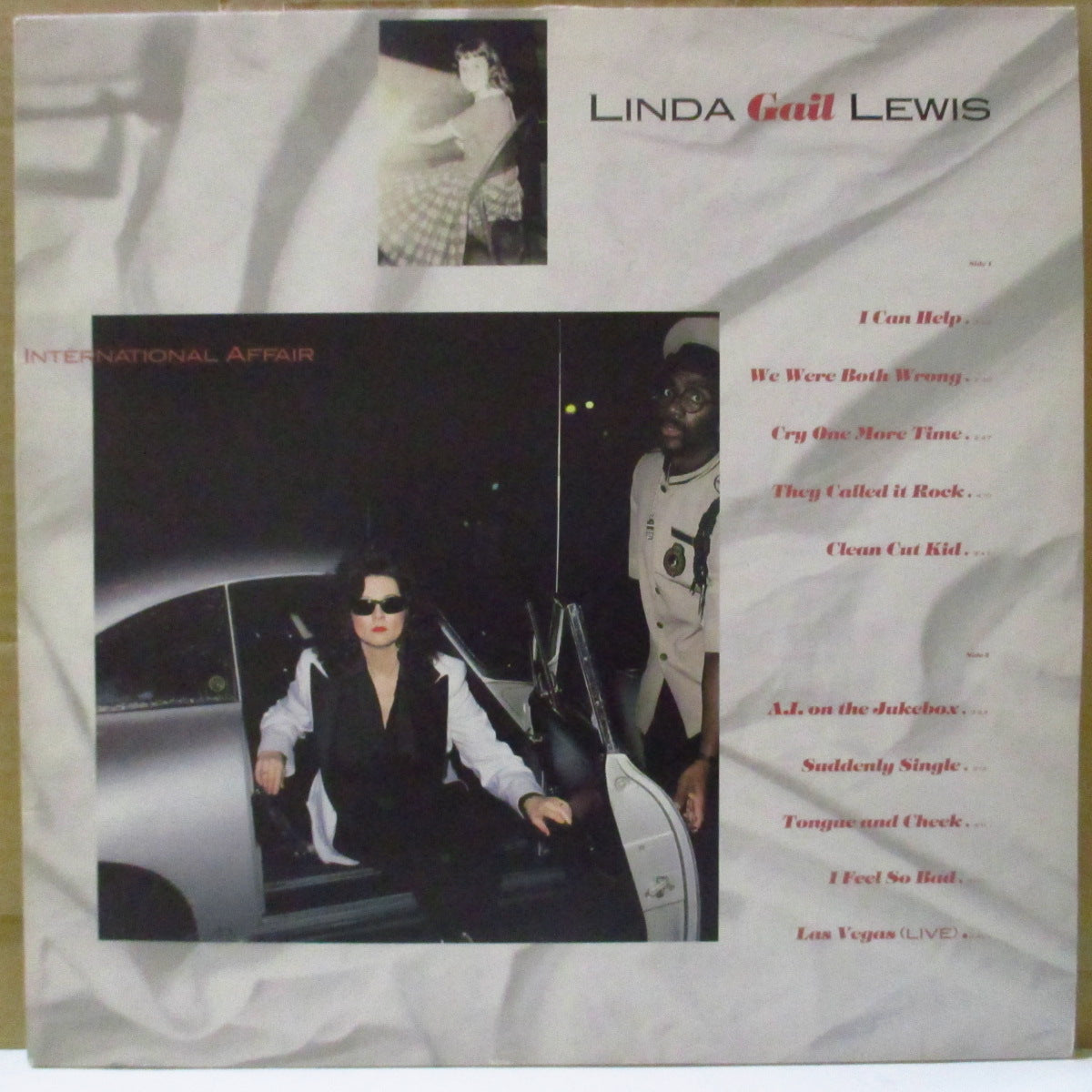 LINDA GAIL LEWIS (リンダ・ゲイル・ルイス) - International Affair (France オリジナル LP+インサート)ジェリー・リー・ルイスの実妹、 '90年アルバム