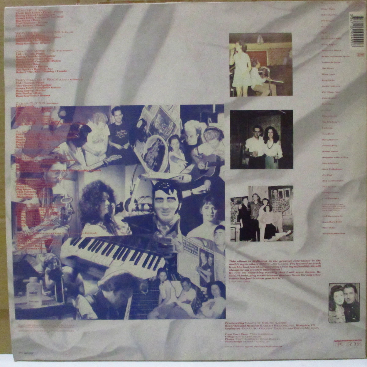 LINDA GAIL LEWIS (リンダ・ゲイル・ルイス) - International Affair (France オリジナル LP+インサート)ジェリー・リー・ルイスの実妹、 '90年アルバム
