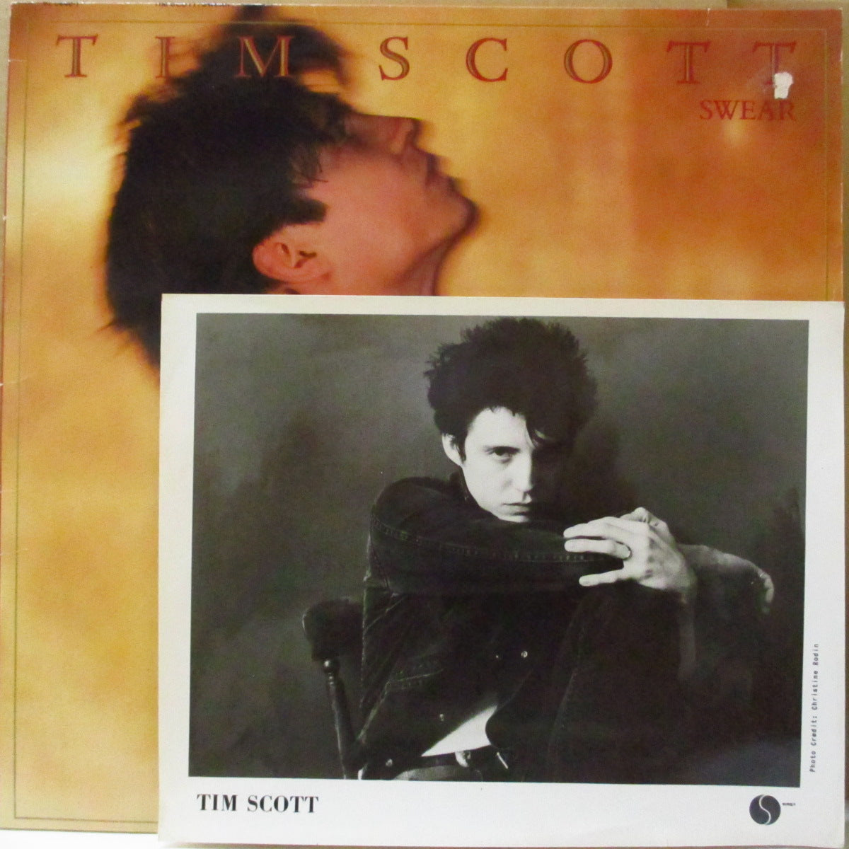 TIM SCOTT (ティム・スコット) - Swear +4 (EU '83 オリジナル33回転5曲入り 12インチ+プロモ白黒写真) 元ロカッツ、ソロ作!