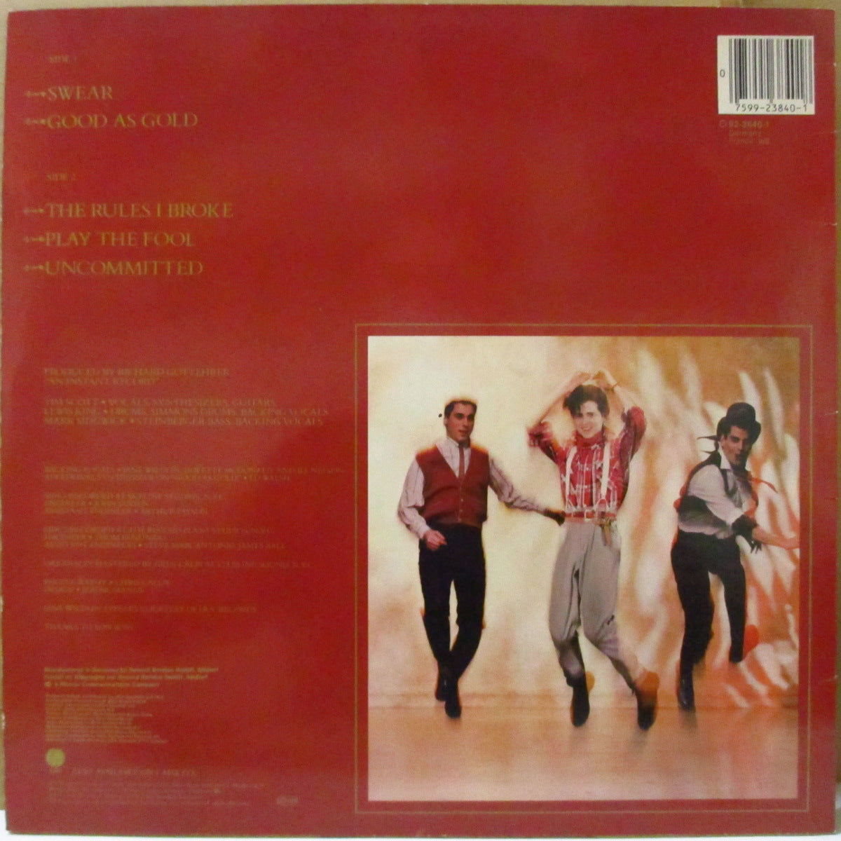 TIM SCOTT (ティム・スコット) - Swear +4 (EU '83 オリジナル33回転5曲入り 12インチ+プロモ白黒写真) 元ロカッツ、ソロ作!