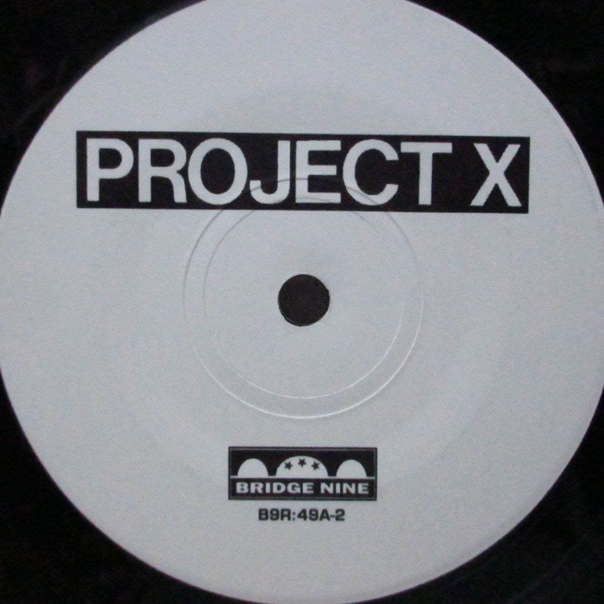 PROJECT X (プロジェクト・エックス) - Straight Edge Revenge (US '05「限定1,000枚」2回目の再発「黒盤」7"+折り返しジャケ/B9R:49A-2)