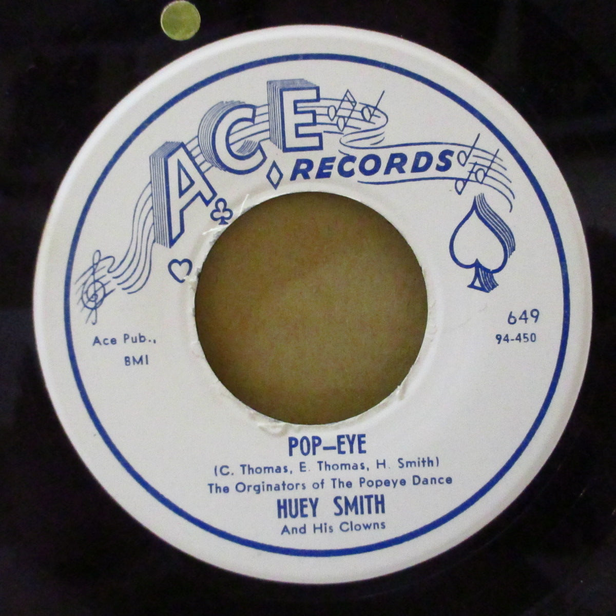 HUEY (PIANO) SMITH (ヒューイ・ピアノ・スミス) - Pop-Eye / Scald-Dog (US '62 オリジナル 7インチ) ポパイ・ダンス・ノベルティR&B!