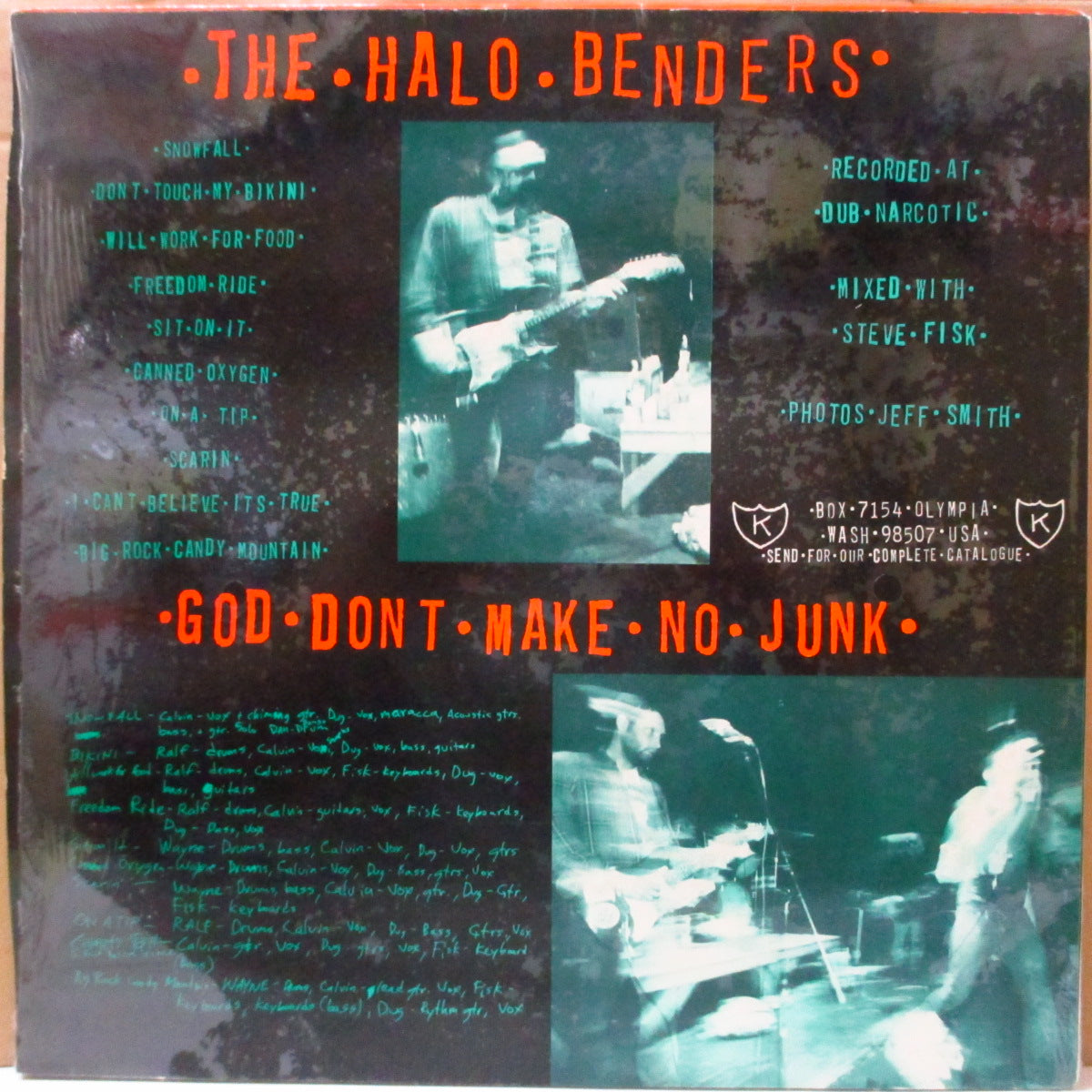 HALO BENDERS, THE (ザ・ヘイロー・ベンダーズ) - God Don't Make No Junk (US オリジナル LP/レーベル住所白字表記ジャケ) '94年1stアルバム