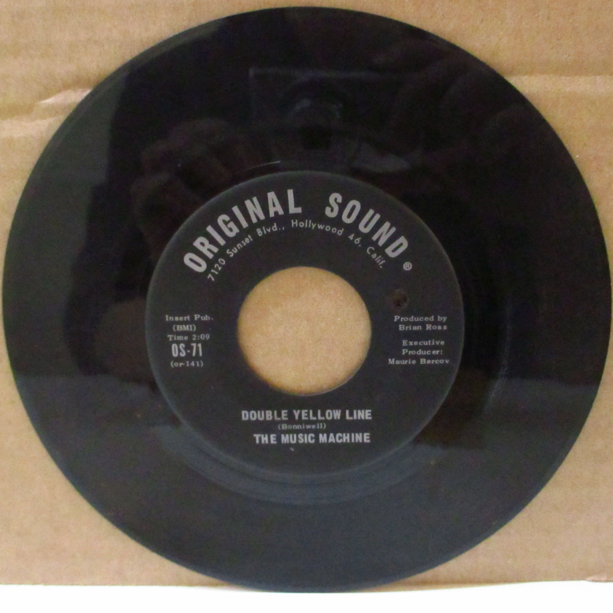 MUSIC MACHINE, THE (ザ・ミュージック・マシーン) - Double Yellow Line (US '67 オリジナル「ミススペル・ラベ」 7インチ) アシッド・イーターのカヴァ原曲ガレージ古典!