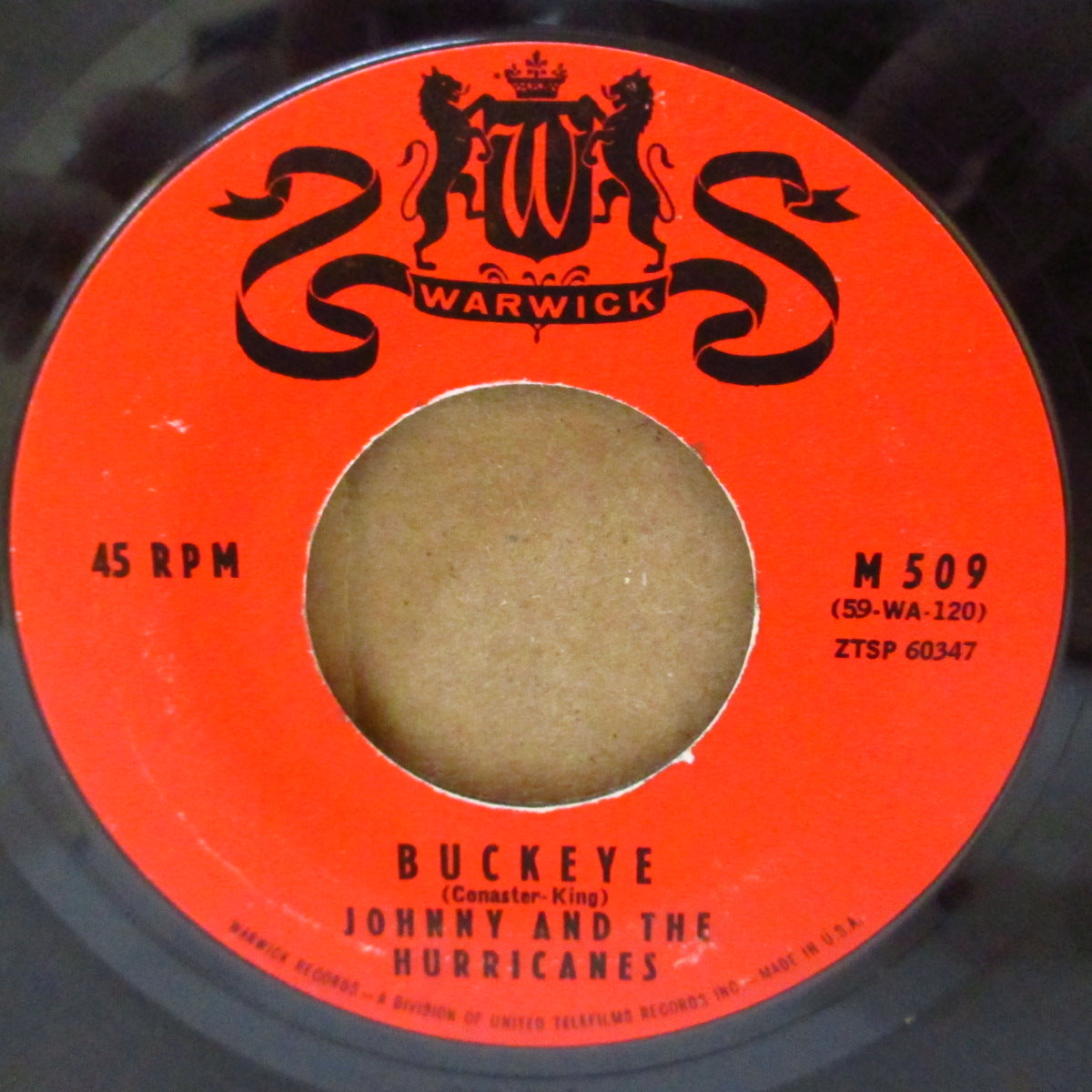JOHNNY AND THE HURRICANES (ジョニー&ザ・ハリケーンズ) - Red River Rock (US 50's 再発「黒馬ロゴ、赤ラベ」7インチ) 大ヒット・ロッキン・インスト・カヴァ& ロッキン・ティティシェイク!