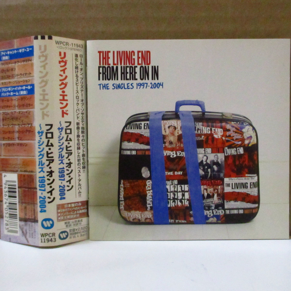 LIVING END (リヴィング・エンド) - From Here On In: The Singles 1997-2004 (Japan オリジナル CD+帯, ブックレット, ステッカー) '04年シングル・コンピ