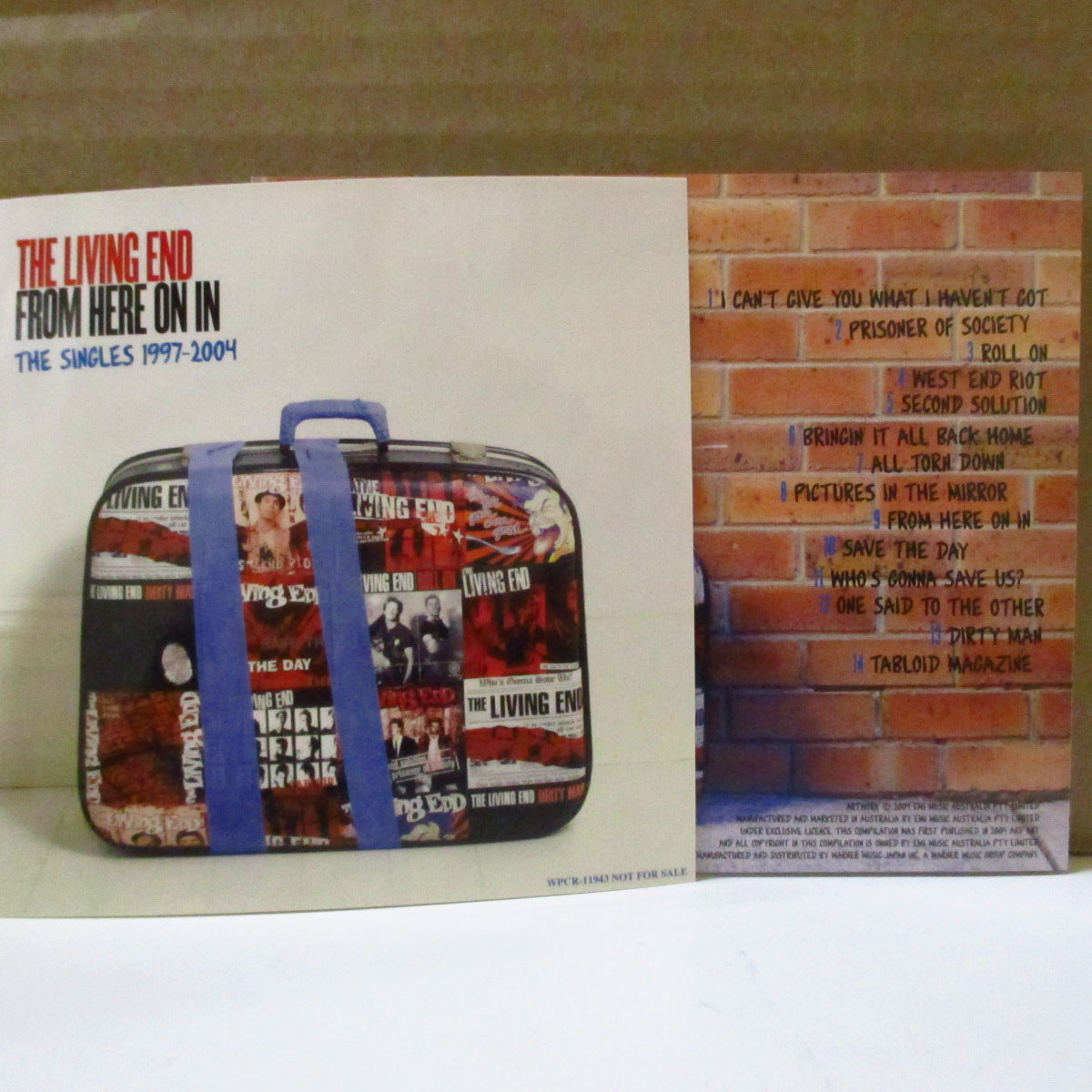 LIVING END (リヴィング・エンド) - From Here On In: The Singles 1997-2004 (Japan オリジナル CD+帯, ブックレット, ステッカー) '04年シングル・コンピ