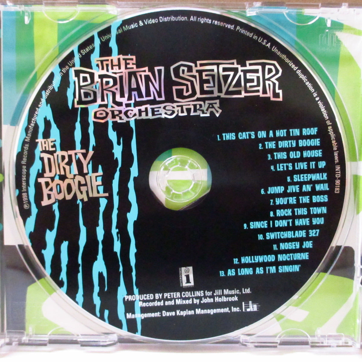 BRIAN SETZER ORCHESTRA (ブライアン・セッツァー・オーケストラ) - The Dirty Boogie (US オリジナル CD+直筆サイン入りジャケ) '98年3rdアルバム