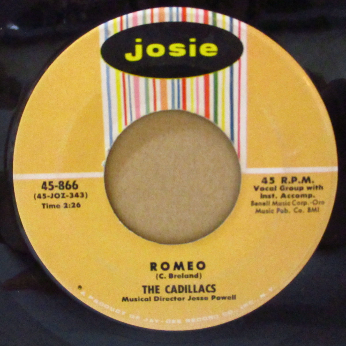 CADILLACS (キャディラックス) - Romeo (US '59 オリジナル 7インチ) ロッキン DooWop ジャイヴァー!