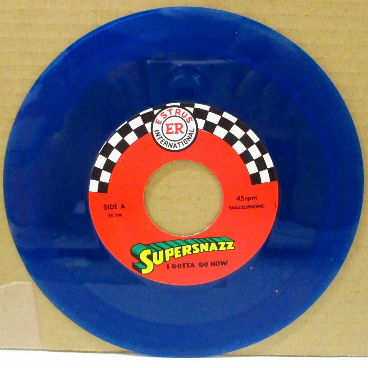 SUPERSNAZZ (スーパースナッズ) - I Gotta Go Now (US 限定クリアブルーヴァイナル 7インチ/サイン入りコミックブックジャケ)