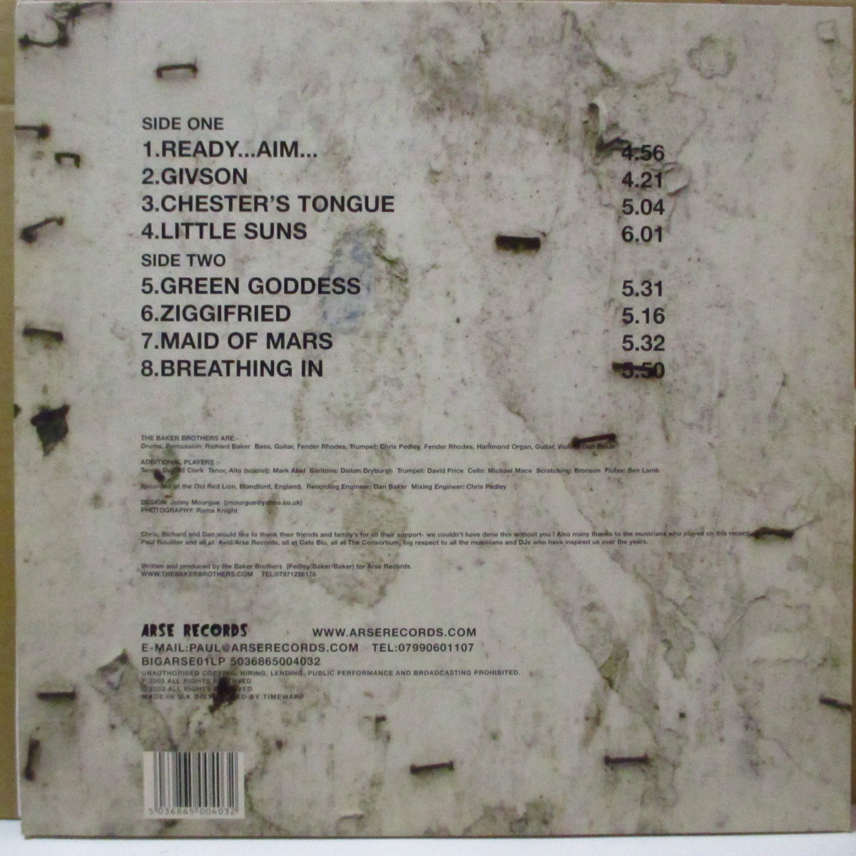 BAKER BROTHERS, THE (ザ・ベイカー・ブラザーズ) - Ten Paces (UK オリジナル LP) '03年1stアルバム