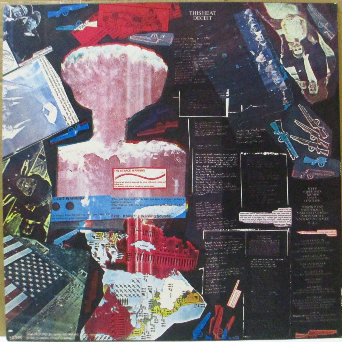 THIS HEAT (ディス・ヒート) - 偽り - Deceit (Japan オリジナル LP+インサート/帯欠) '81年2ndアルバム