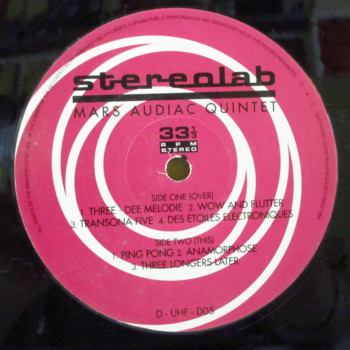 STEREOLAB (ステレオラブ) - Mars Audiac Quintet (UK オリジナル 2xLP/光沢見開きジャケ) '94年3rdアルバム