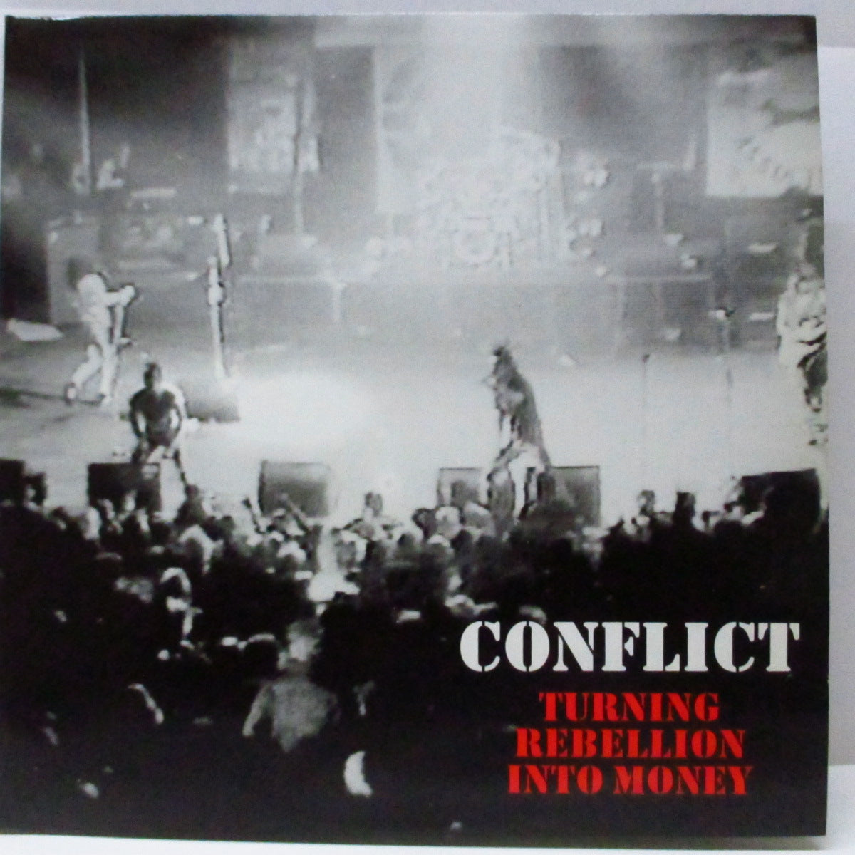 CONFLICT (コンフリクト) - Turning Rebellion Into Money (UK 90's 再発 2xLP/両面光沢見開ジャケ) feat. スティーブ・イグノラント (Crass) !