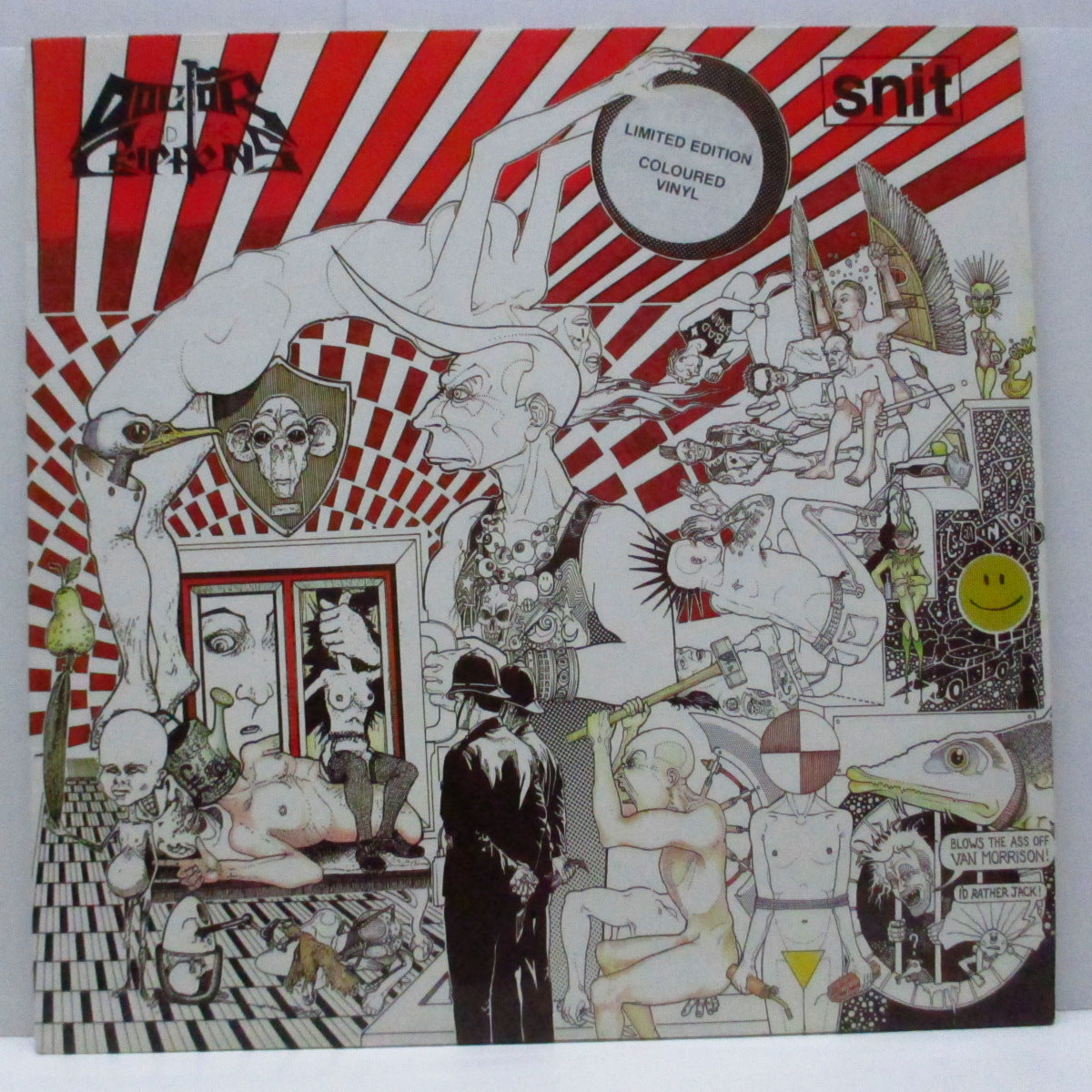 DOCTOR AND THE CRIPPENS (ドクター & ザ ・クリッペンズ) - Raphanadosis (UK '89 限定再発「赤盤」LP+インナー/ステッカー付ジャケ)'89年セカンド!