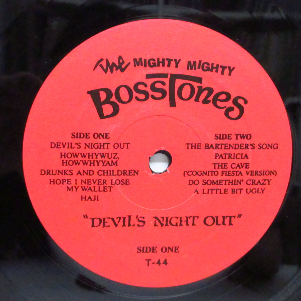 MIGHTY MIGHTY BOSSTONES, THE (ザ ・マイティ・マイティ・ボストーンズ) - Devil's Night Out (US '90 オリジナル「A赤/B白黒ラベ」黒盤 LP) ファースト!