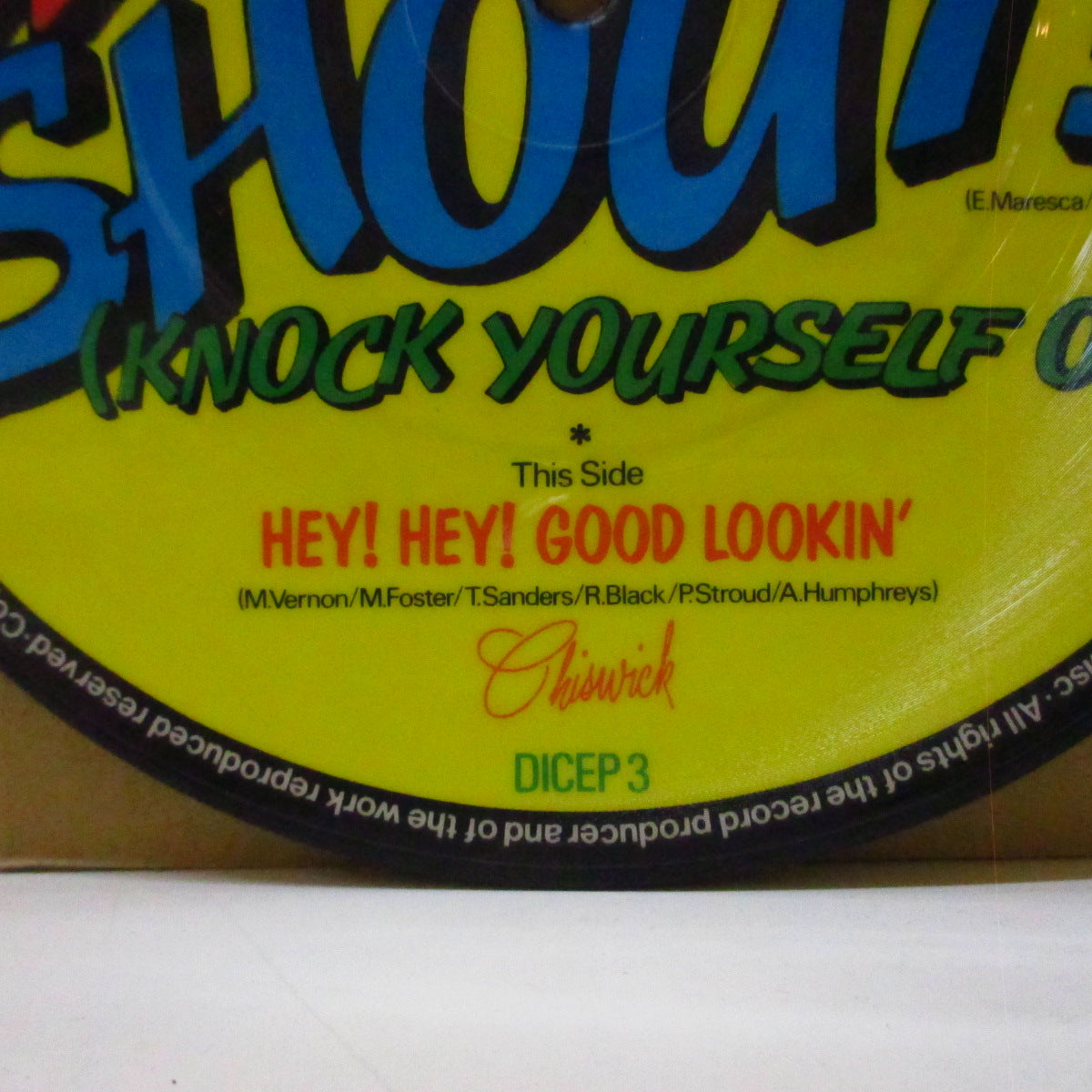 ROCKY SHARPE & THE REPLAYS (ロッキー・シャープ&ザ・リプレイズ) - Shout! Shout! (UK 限定ピクチャー 7インチ+PVC)