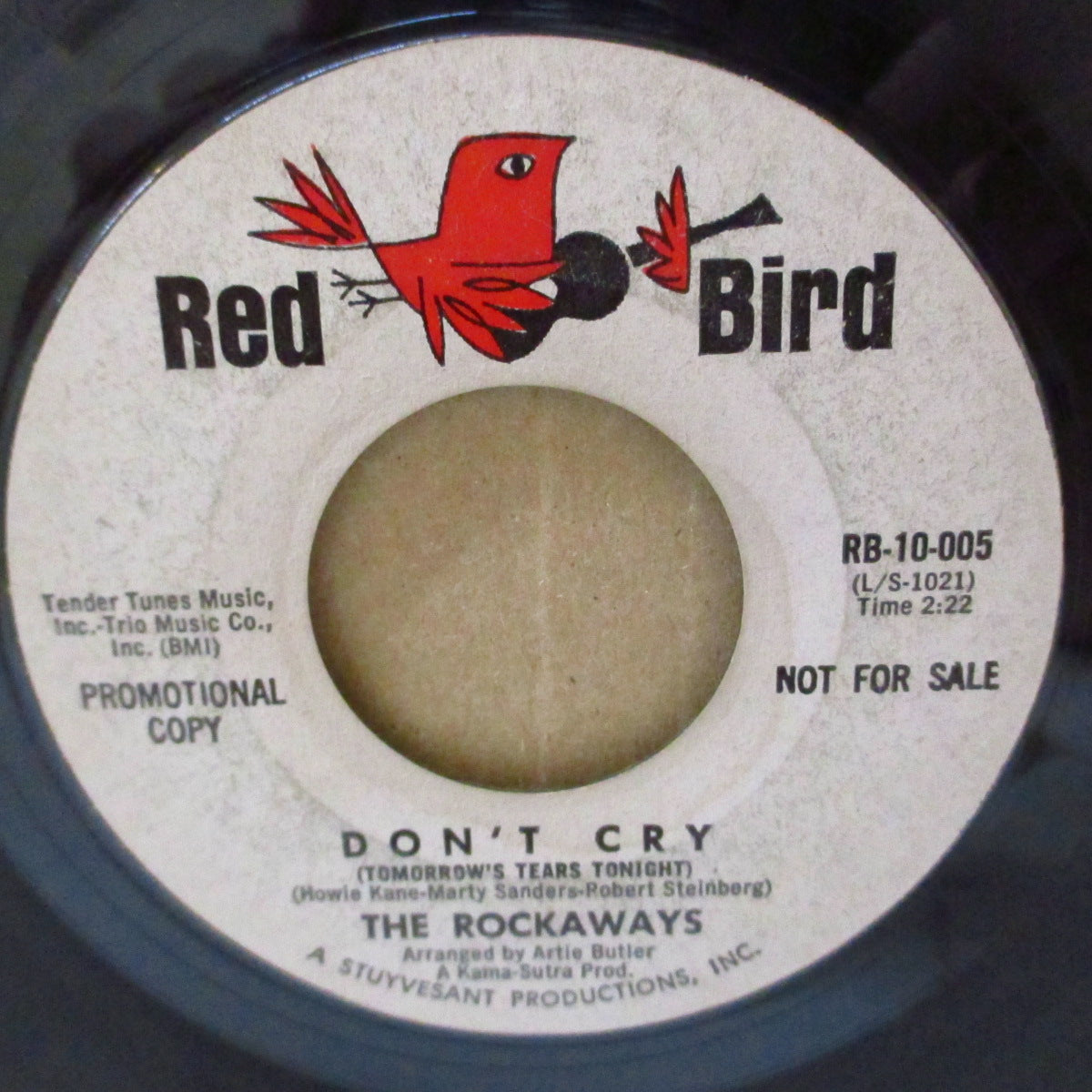 ROCKAWAYS (ザ・ロッカウェイズ) - Top Down Time / Don't Cry (US '64 プロモ・ラベ 7インチ)極上美メロ・アップテンポ・ホッドロッド・サーフ・コーラス・ナンバー