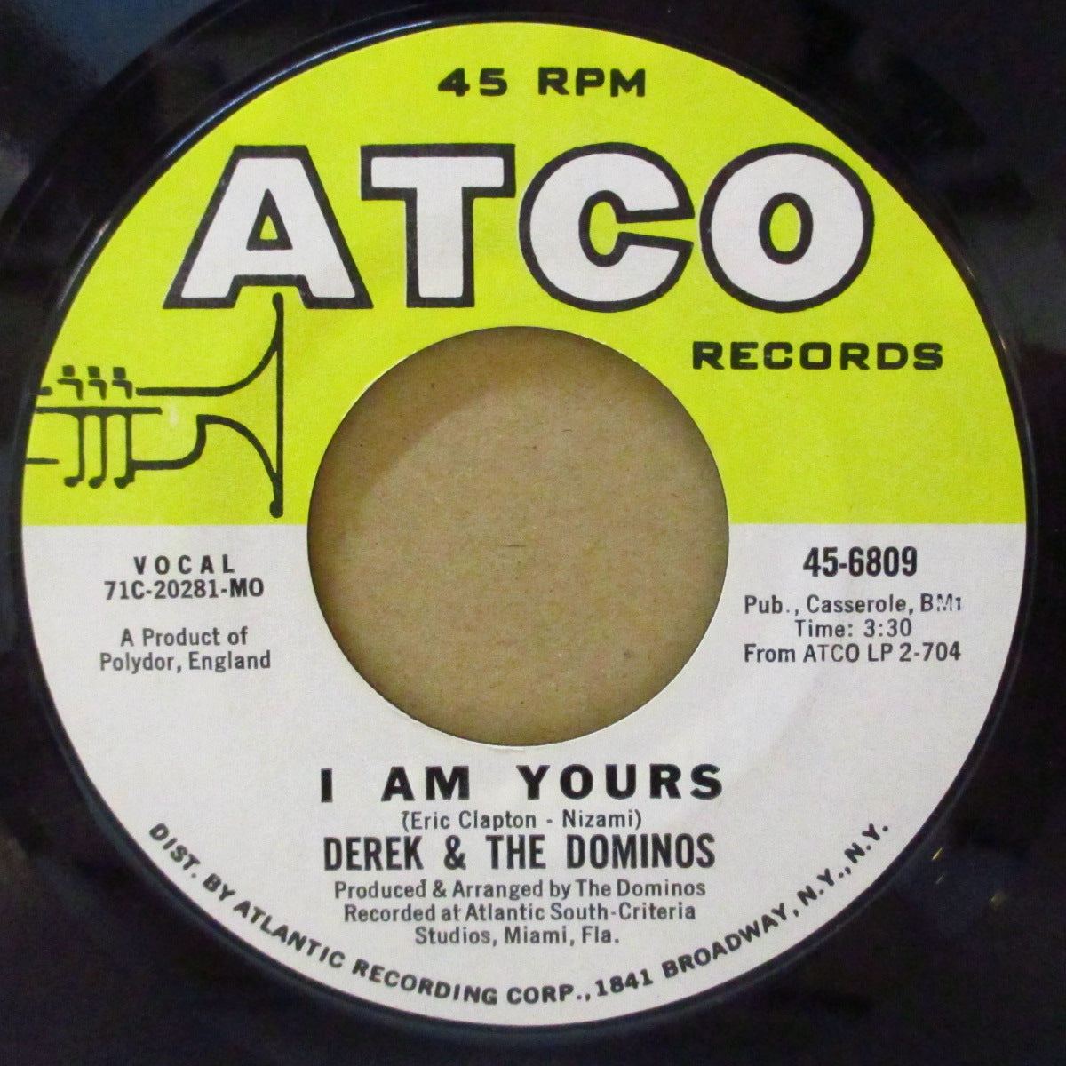 DEREK AND THE DOMINOS (デレク&ザ・ドミノス) - Layla (US '72 オリジナル「7:10バージョン」 7インチ)