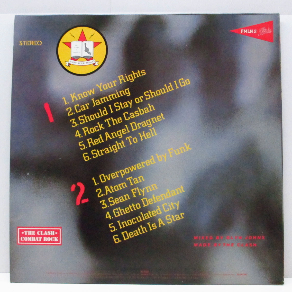 CLASH, THE (クラッシュ) - Combat Rock (Japan オリジナル LP/帯欠) 初回ビッグポスター付き!