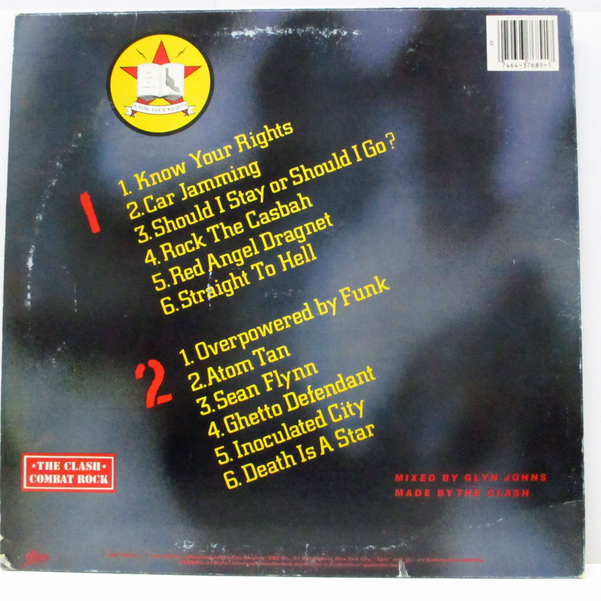 CLASH, THE (クラッシュ) - Combat Rock (US 80' s 再発「青ラベ」LP/FE 37689)