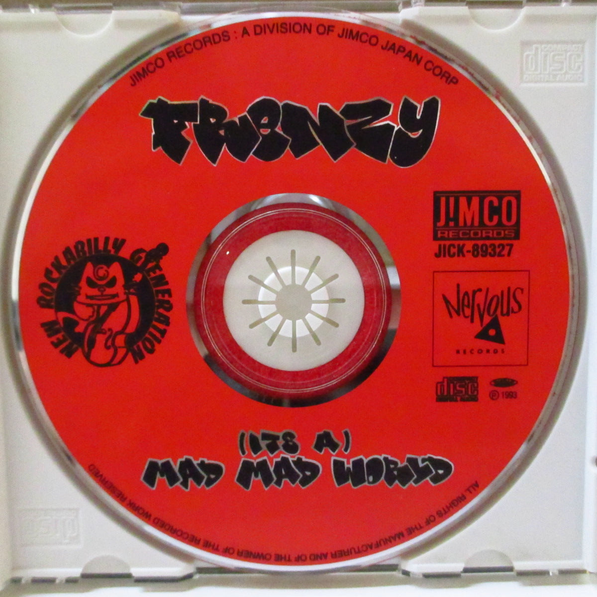 FRENZY (フレンジー) - (It's A) Mad, Mad World (Japan オリジナル CD+帯, インサート) '93年6thアルバム