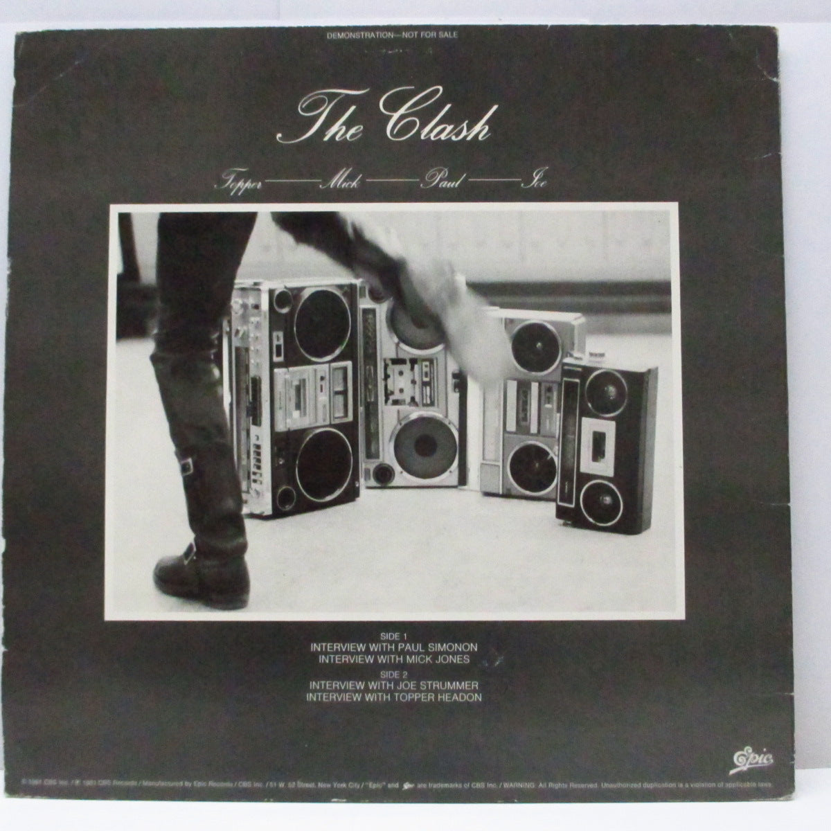 CLASH, THE (クラッシュ) - If Music Could Talk : Interchords (US プロモオンリー LP) インタビュー &「サンディニスタ」からの10曲!