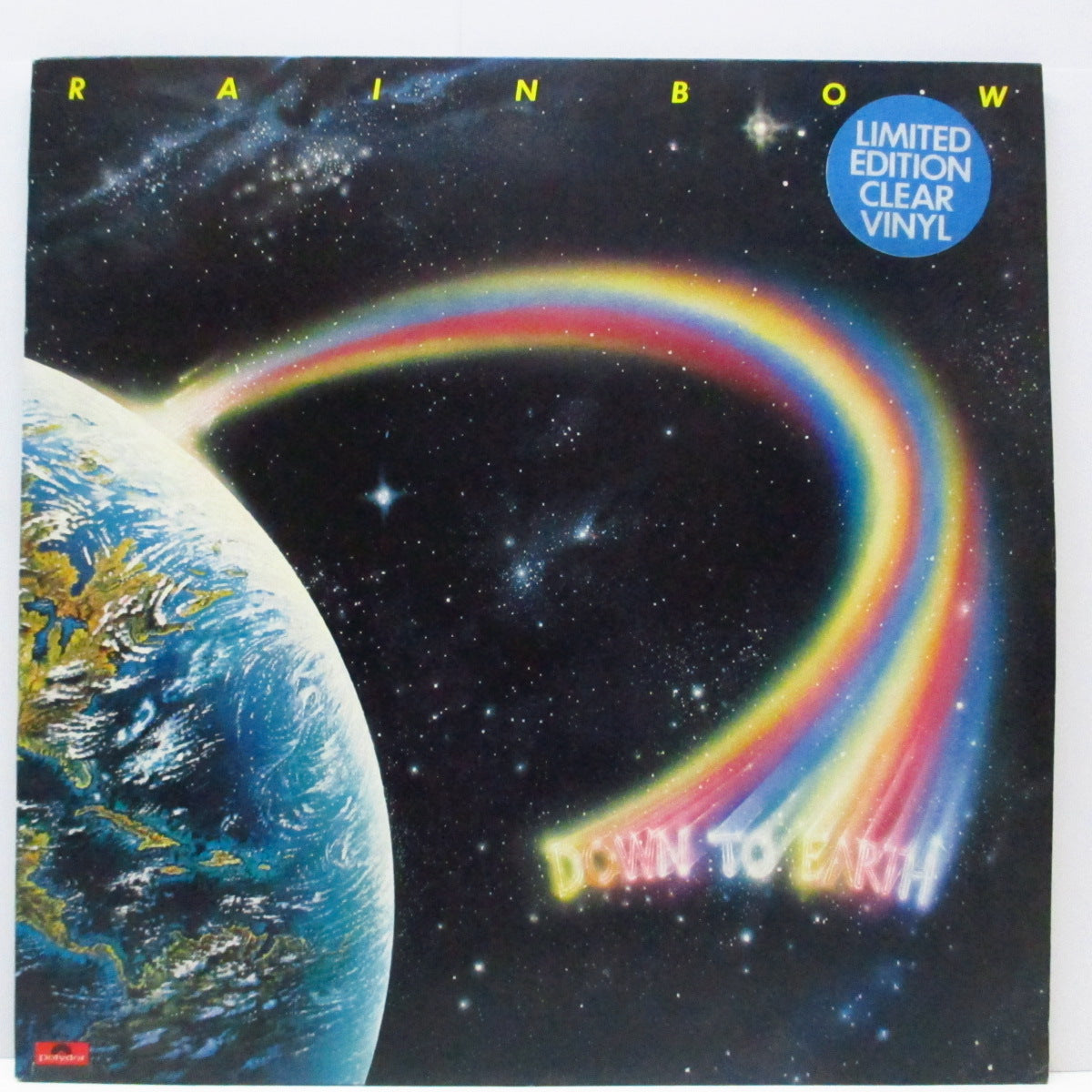 RAINBOW (レインボウ) - Down To Earth (UK 限定「クリアヴァイナル」LP/ステッカー付ジャケ) '79年4thアルバム !