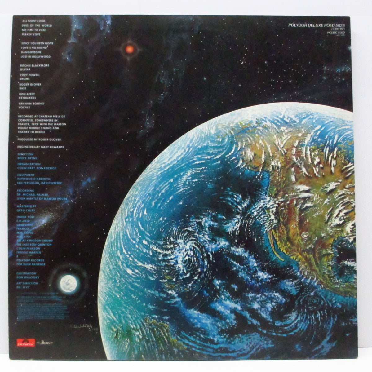 RAINBOW (レインボウ) - Down To Earth (UK オリジナル「ブラックヴァイナル」LP+インナー) '79年4thアルバム !