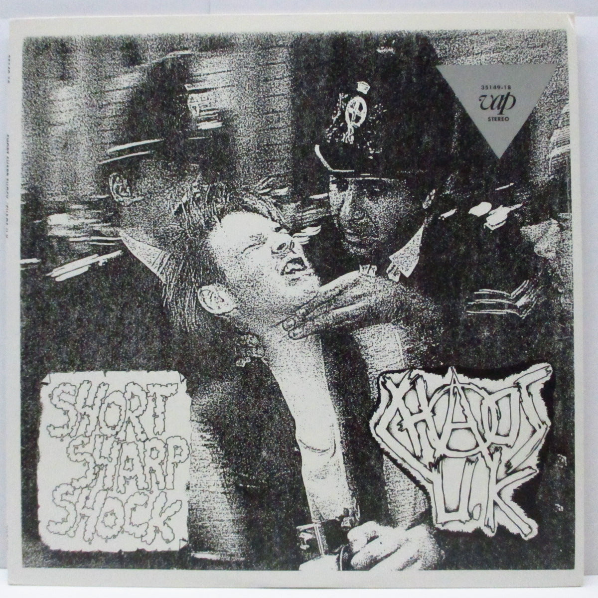CHAOS U.K. (カオス U.K.) - Short Sharp Shock (Japan オリジナル LP