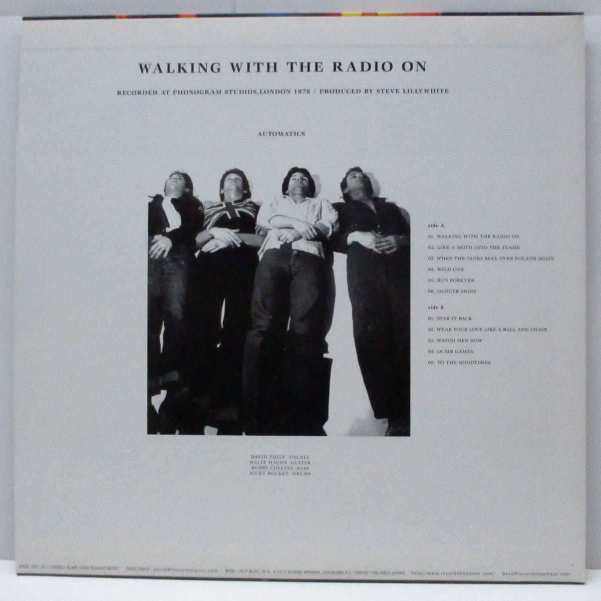 AUTOMATICS (オートマティックス) - Walking With The Radio On (Japan オリジナル LP) ロストアルバム !