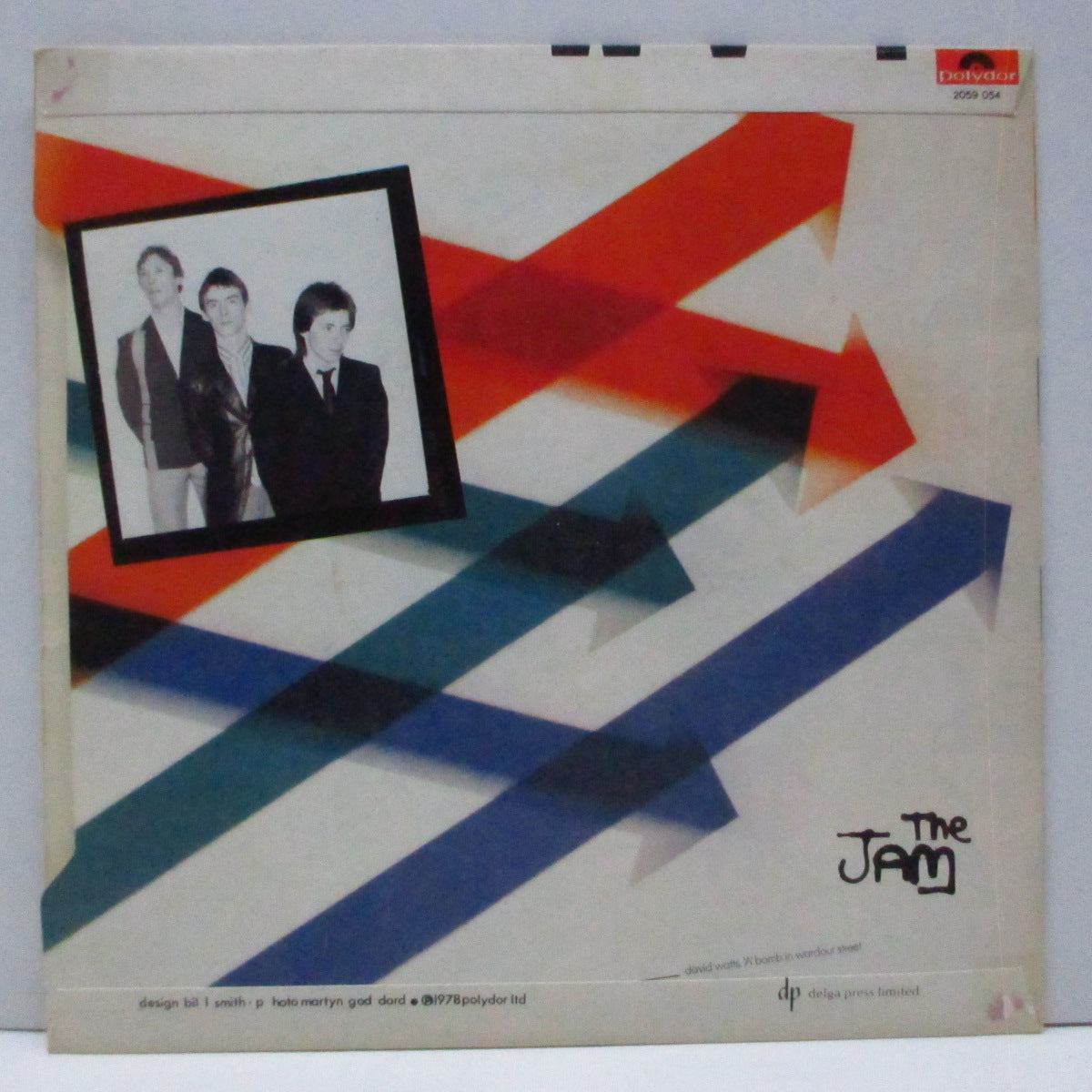 JAM, THE (ザ・ジャム) - David Watts (UK 初回ミスプリント「フラットセンター」7"/光沢固紙折り返ジャケ)「Ray Davis」の誤表記 Ver.