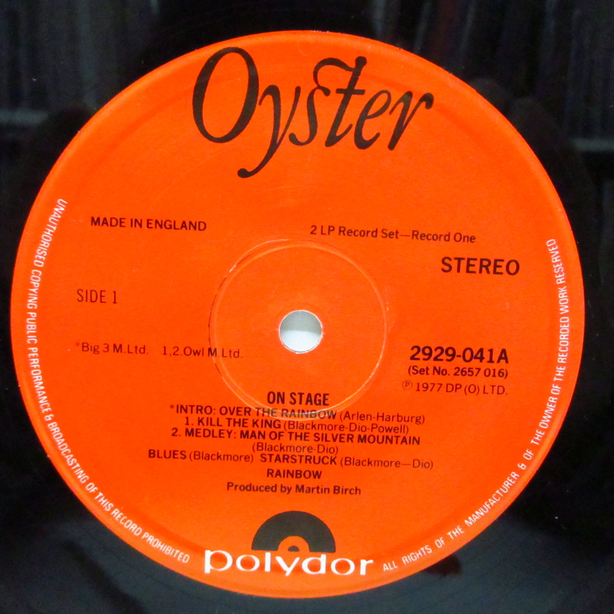 RAINBOW (レインボウ) - On Stage (UK 70's 再発「2929-041ラベ」 2xLP/見開きジャケ) '76年日本公演!