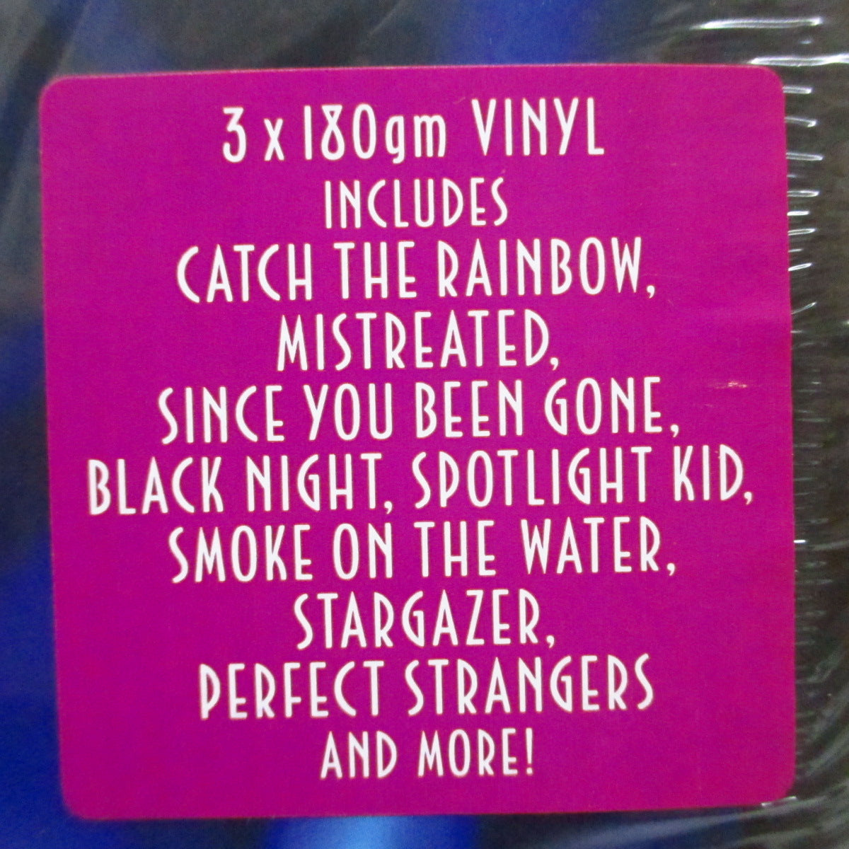 RAINBOW (レインボウ) - Memories In Rock - Live In Germany (German オリジナル「180g」3xLP+ステッカー付き見開ジャケ 「廃盤 New」 ) 2016年ライブ!