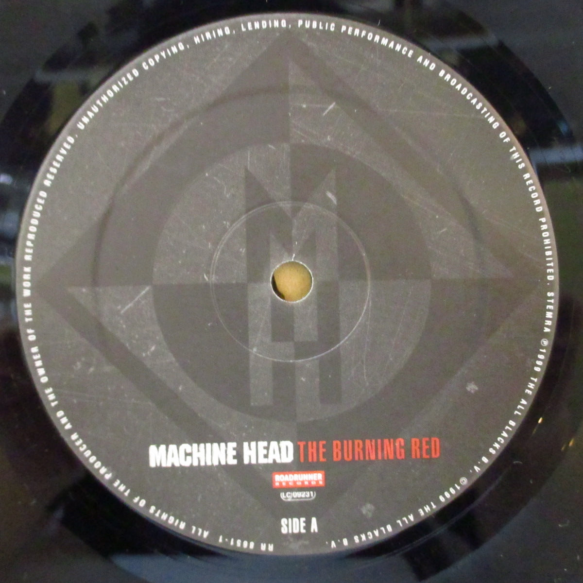 MACHINE HEAD (マシーン・ヘッド) - The Burning Red (US-EU 共通オリジナル LP+インナー) '99年3rdアルバム