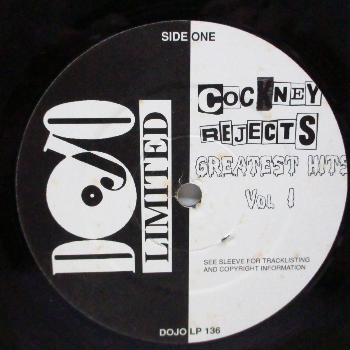 COCKNEY REJECTS (コックニー・リジェクツ) - Greatest Hits Vol.1 (UK '93 再発 LP+ボーナス7"/Dojo LP 136) インナー無 !