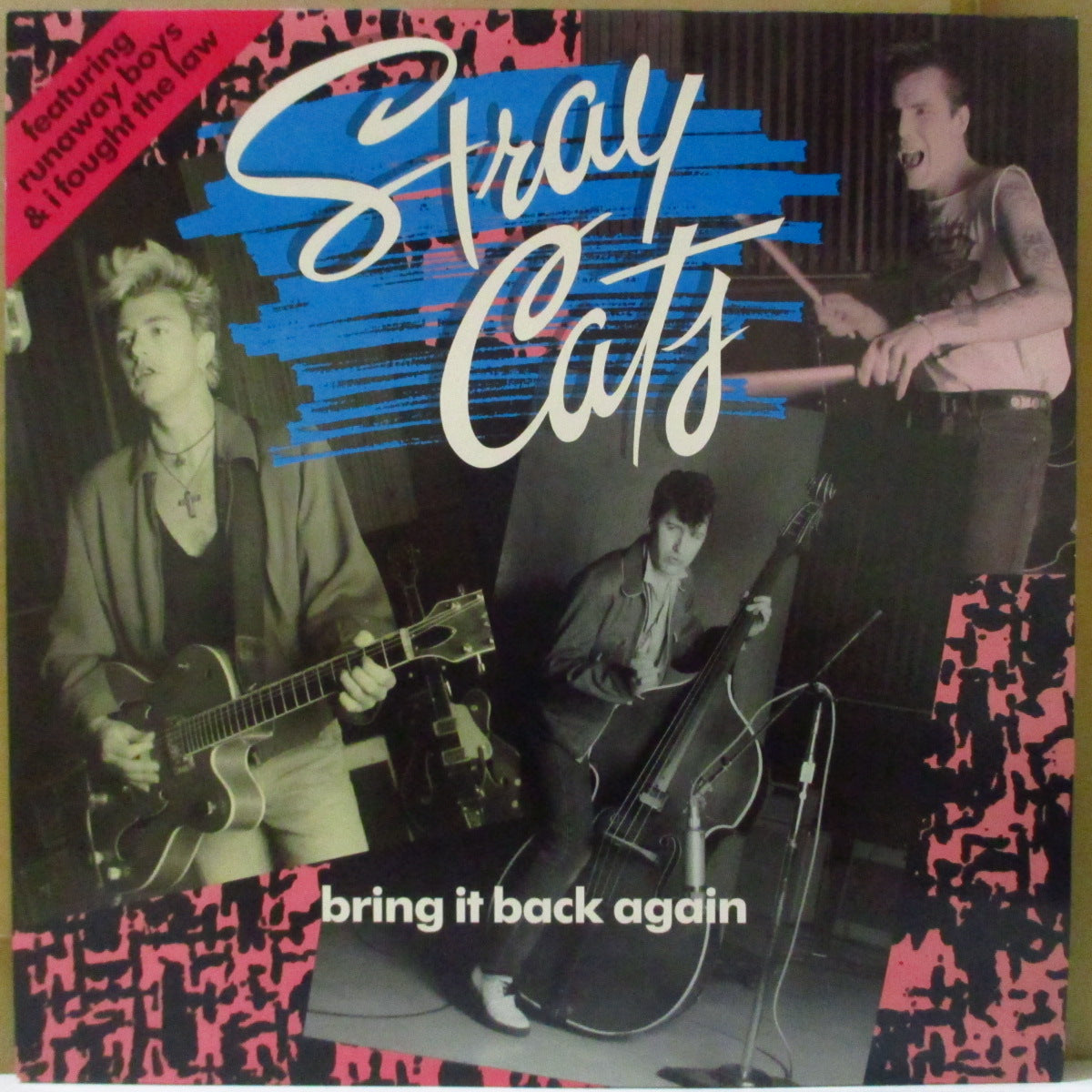 STRAY CATS (ストレイ・キャッツ) - Bring It Back Again (UK '89 オリジナル3曲入り 12インチ/光沢折り返しジャケ)