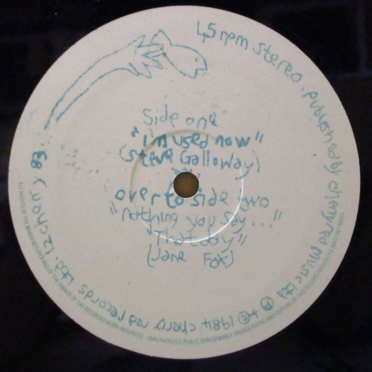 GRAB GRAB THE HADDOCK (グラブ・グラブ・ザ・ハドック) - Three Songs / I'm Used Now +2 (UK オリジナル 12インチ/両面コーティングジャケ)