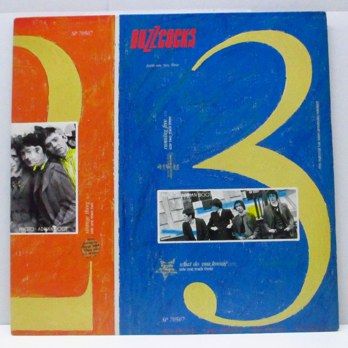 BUZZCOCKS (バズコックス) - Parts One, Two, Three (US '84 再発6曲入り12") 後期のアルバム未収録シングル集!