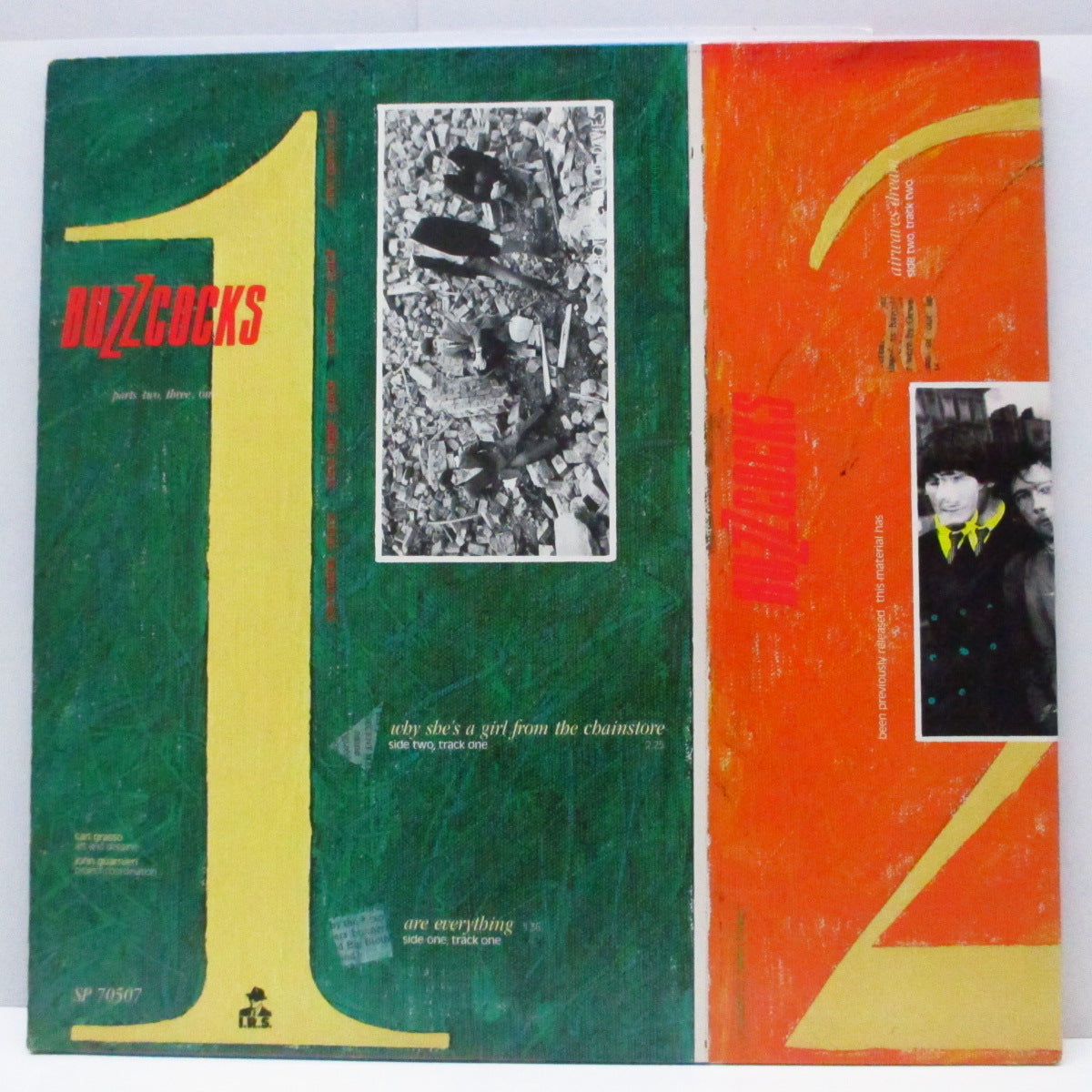 BUZZCOCKS (バズコックス) - Parts One, Two, Three (US '84 再発6曲入り12") 後期のアルバム未収録シングル集!
