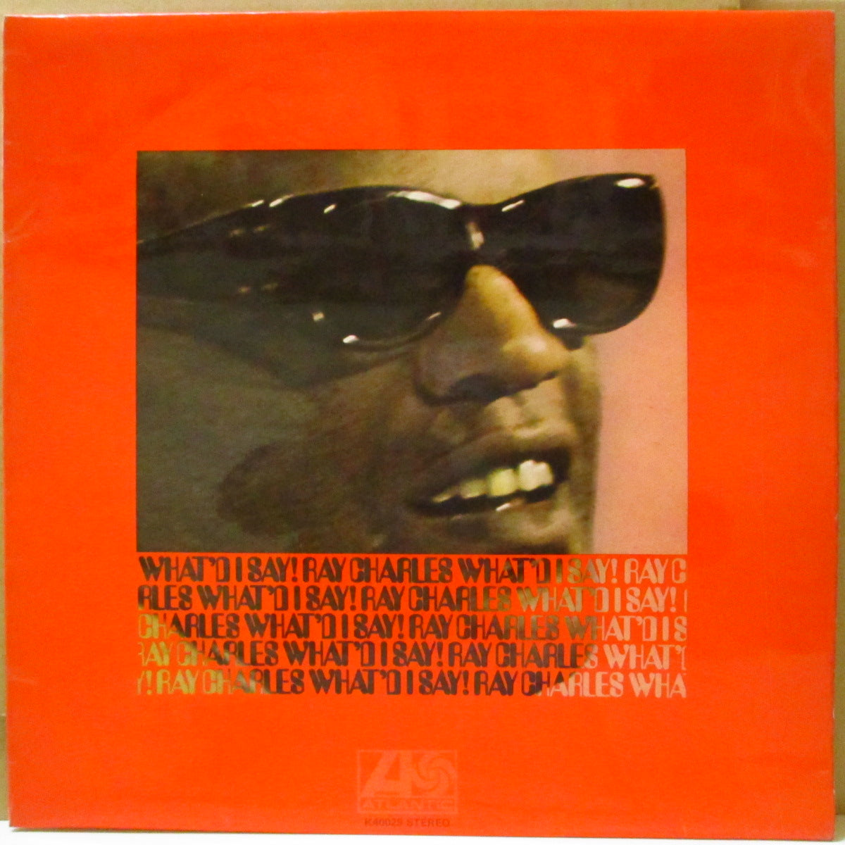 RAY CHARLES (レイ・チャールズ) - What'd I Say ! (UK '72 再発「(ワーナー・ロゴ無し)青&オレンジ・ラベ」ステレオLP/表面コーティング・ジャケ)英独自ジャケ!