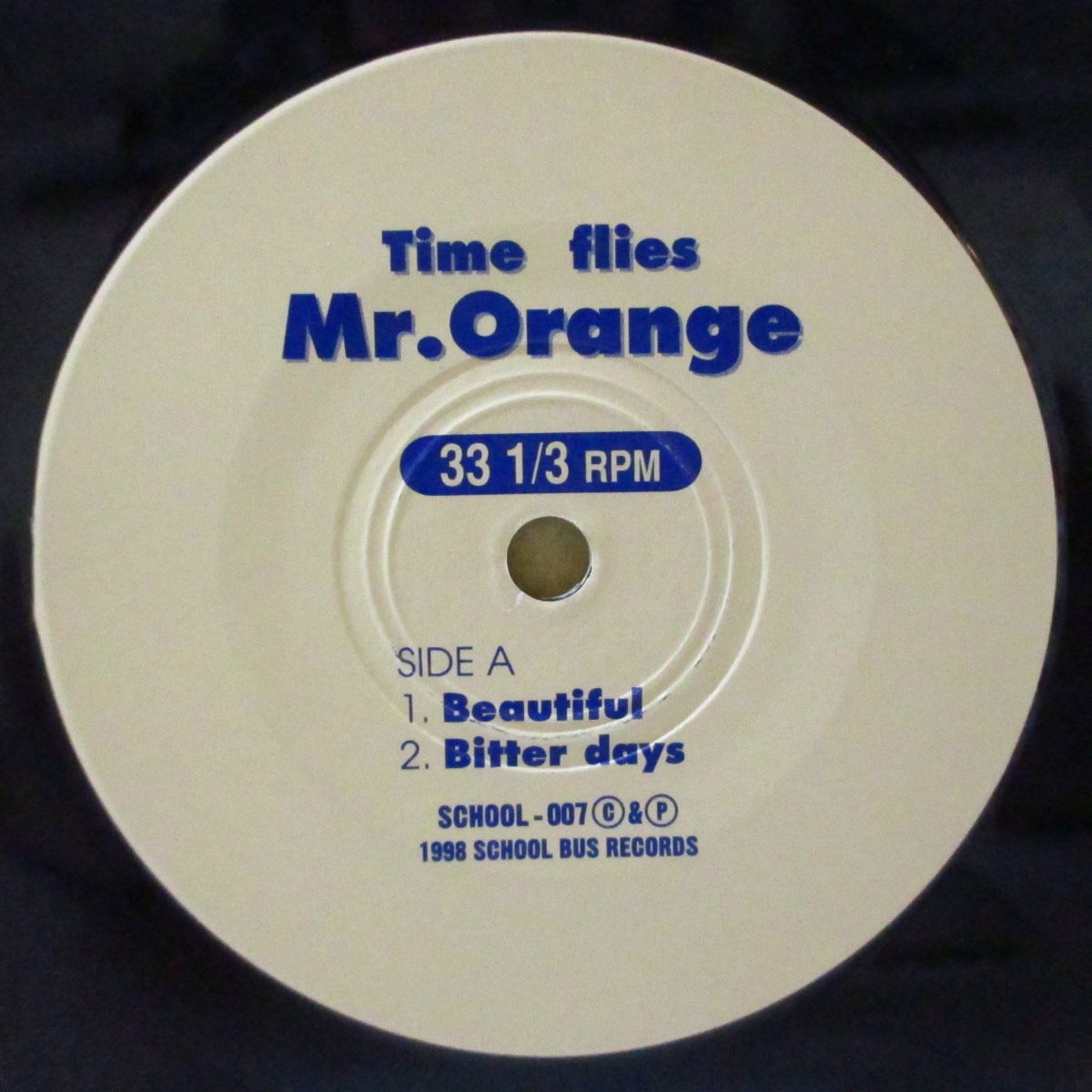MR. ORANGE (ミスター・オレンジ) - Time Flies (Japan '98 オリジナル4曲入り33回転 7インチ/光沢ソフト紙ジャケ)