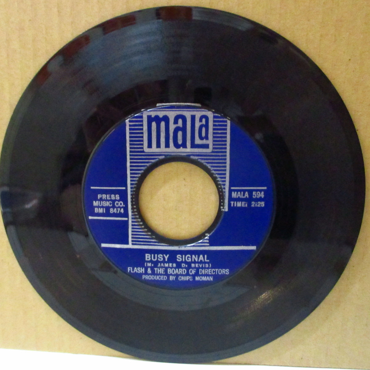 FLASH & THE BOARD OF DIRECTORS (フラッシュ&ザ・ボード・オブ・ダイレクションズ) - Busy Signal / Love Ain't Easy (US '67 オリジナル「青プラスチック・ラベ」7インチ)ビートルズ調哀愁美メロ・ポップス!