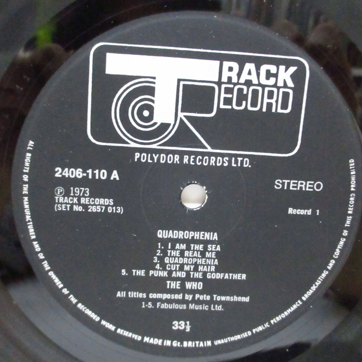 WHO (フー) - Quadrophenia (UK オリジナル「艶消ラベ」2xLP/「Albums Holland B.V.社製」光沢見開きジャケ) '73年ロックオペラ・アルバム『四重人格』!