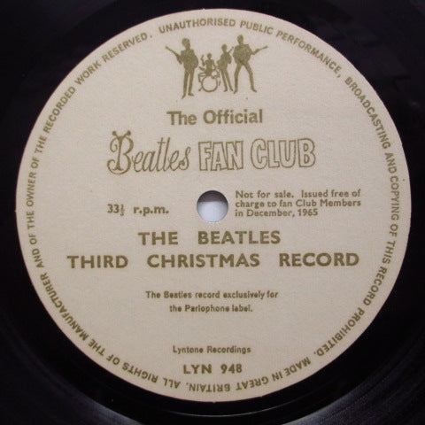 BEATLES (ビートルズ) - The Beatles' Third Christmas Record (UK オリジナル・ファンクラブ限定フレキシ 7インチ)