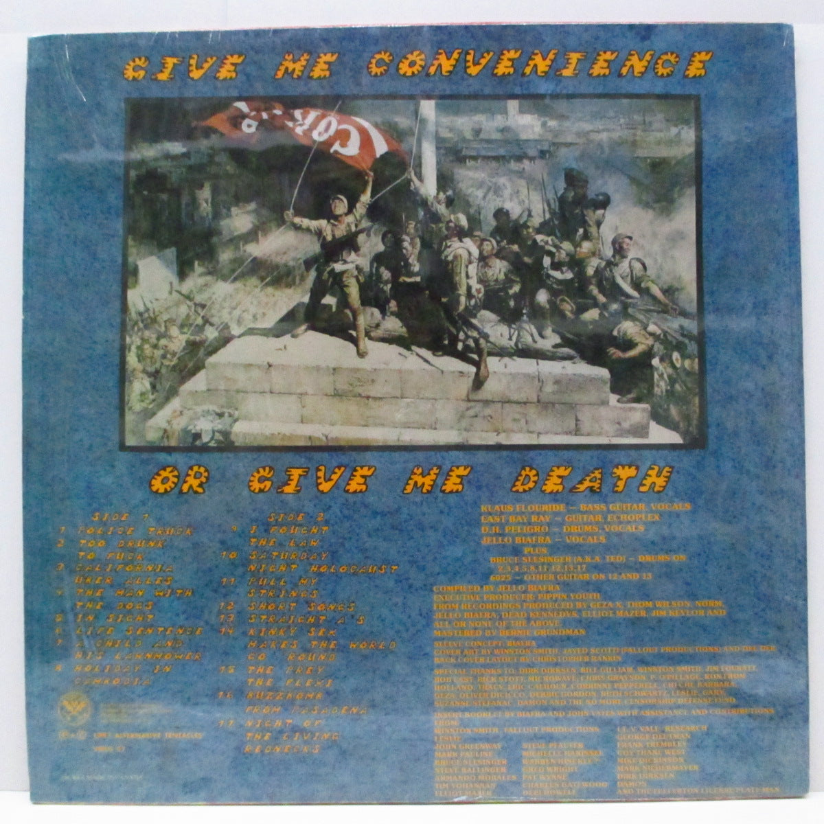 DEAD KENNEDYS (デッド・ケネディーズ) - Give Me Convenience Or Give Me Death (US オリジナル「ブラック」ラベ LP+FLEXI、ブックレット)