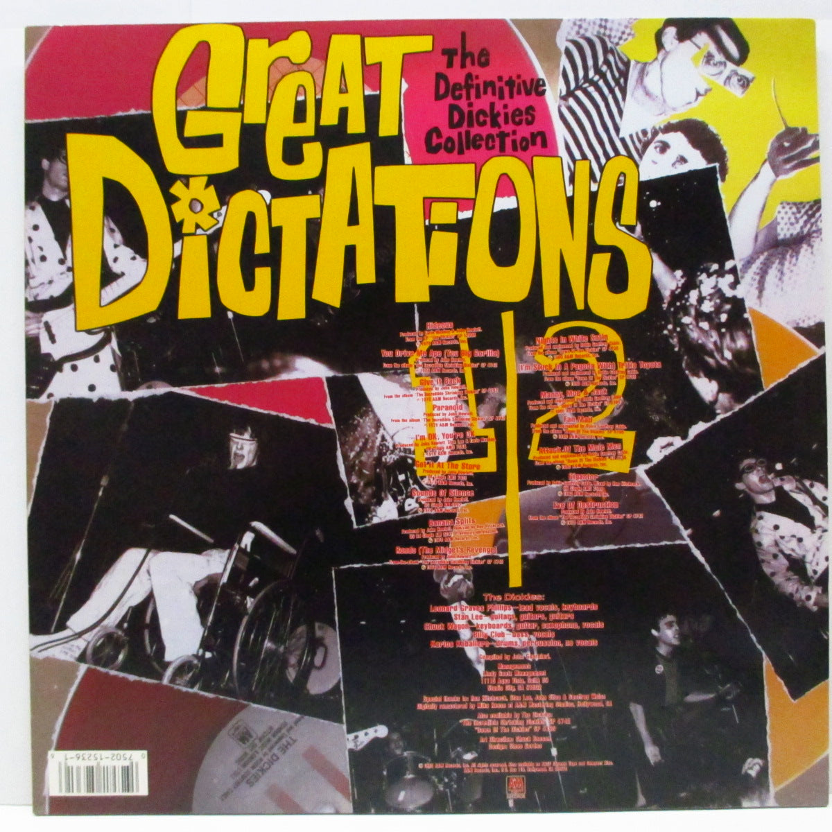 DICKIES, THE (ディッキーズ) - Great Dictations : The Definitive Dickies Collection (US オリジナル LP) 16曲入りベスト!